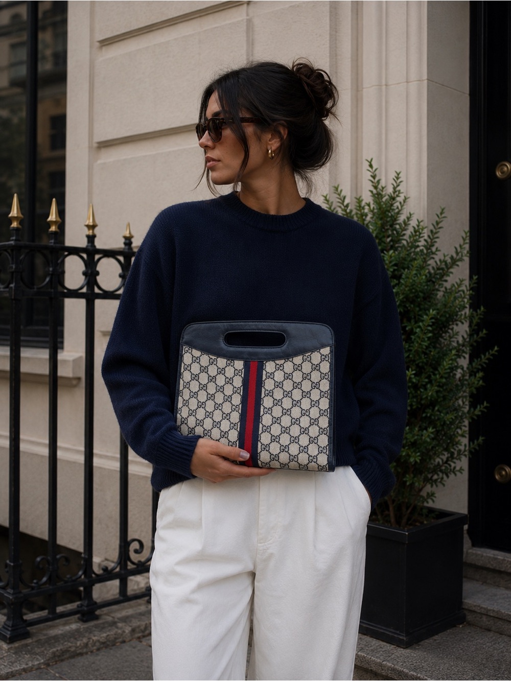 Gucci GG Canvas Messenger Bag